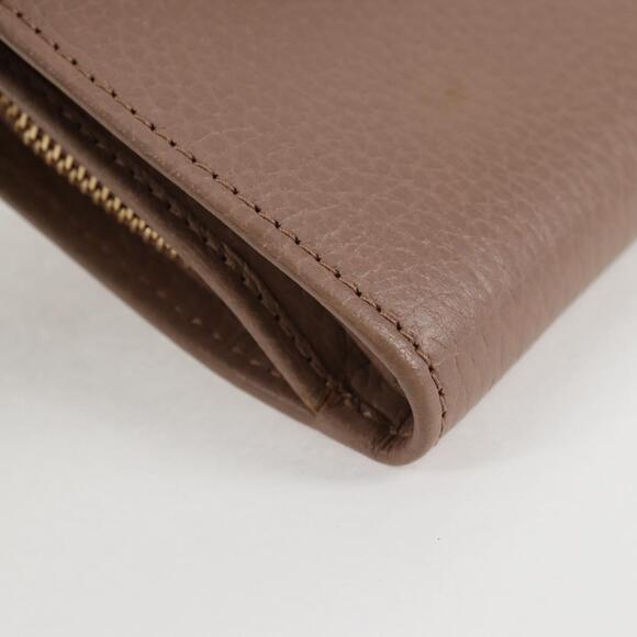 GUCCI Compact Bifold Wallet Leather Gold Pink Beige 523193 1147 Auth 135025AM - Picture 14 of 16